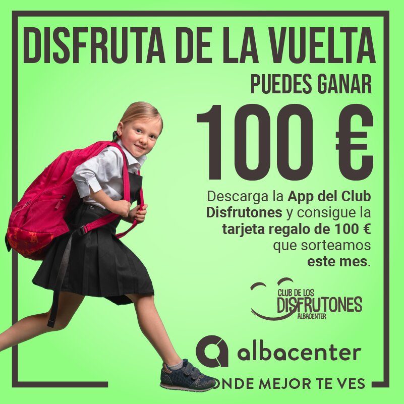 Consigue 100€ y arrasa en la vuelta al cole en Albacenter. 🙌🏻🛍